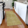 Dalyn Soft Essentials SE1 Gold Machine Washable Area Rug Runner Lifestyle Image Feature