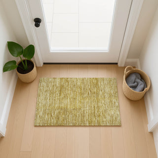 Dalyn Soft Essentials SE1 Gold Machine Washable Area Rug Scatter Lifestyle Image Feature