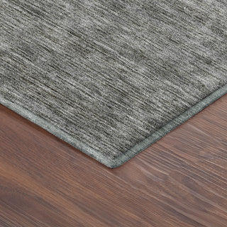 Dalyn Soft Essentials SE1 Gray Machine Washable Area Rug Corner Image