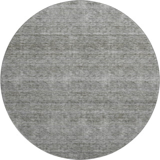 Dalyn Soft Essentials SE1 Gray Machine Washable Area Rug Round Main Image