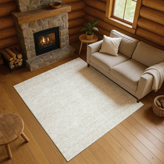 Dalyn Soft Essentials SE1 Ivory Machine Washable Area Rug Lifestyle Image Feature