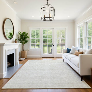 Dalyn Soft Essentials SE1 Ivory Machine Washable Area Rug Lifestyle Image Feature