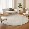 Dalyn Soft Essentials SE1 Linen Machine Washable Area Rug Round Lifestyle Image Feature