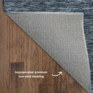 Dalyn Soft Essentials SE1 Navy Machine Washable Area Rug Backing Image