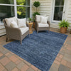 Dalyn Soft Essentials SE1 Navy Machine Washable Area Rug Outdoor Lifestyle Image Feature