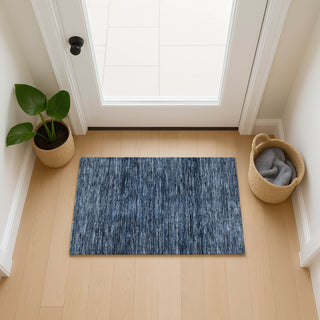Dalyn Soft Essentials SE1 Navy Machine Washable Area Rug Scatter Lifestyle Image Feature