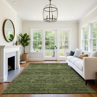 Dalyn Soft Essentials SE1 Olive Machine Washable Area Rug Lifestyle Image Feature
