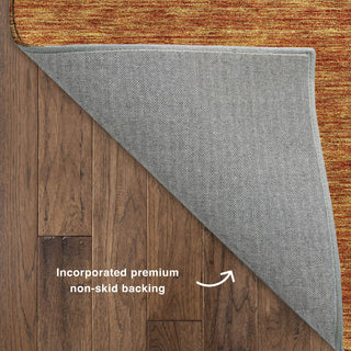 Dalyn Soft Essentials SE1 Orange Machine Washable Area Rug Backing Image