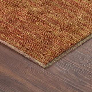 Dalyn Soft Essentials SE1 Orange Machine Washable Area Rug Corner Image