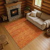 Dalyn Soft Essentials SE1 Orange Machine Washable Area Rug Lifestyle Image Feature
