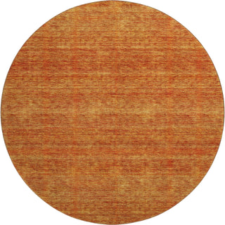 Dalyn Soft Essentials SE1 Orange Machine Washable Area Rug Round Main Image