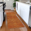 Dalyn Soft Essentials SE1 Orange Machine Washable Area Rug Runner Lifestyle Image Feature