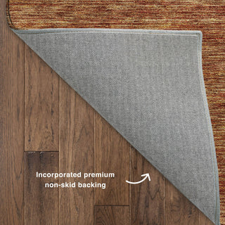 Dalyn Soft Essentials SE1 Paprika Machine Washable Area Rug Backing Image