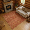 Dalyn Soft Essentials SE1 Paprika Machine Washable Area Rug Lifestyle Image Feature