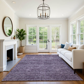 Dalyn Soft Essentials SE1 Plum Machine Washable Area Rug Lifestyle Image Feature