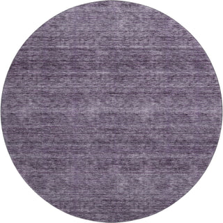 Dalyn Soft Essentials SE1 Plum Machine Washable Area Rug Round Main Image