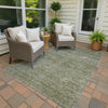 Dalyn Soft Essentials SE1 Sage Machine Washable Area Rug Outdoor Lifestyle Image Feature