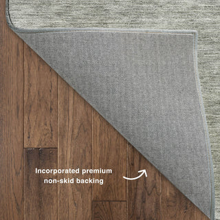 Dalyn Soft Essentials SE1 Silver Machine Washable Area Rug Backing Image