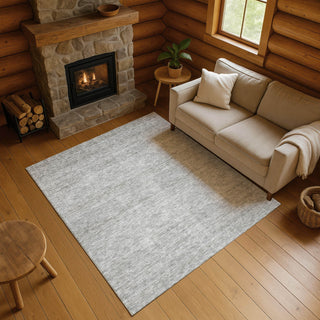 Dalyn Soft Essentials SE1 Silver Machine Washable Area Rug Lifestyle Image Feature