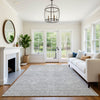 Dalyn Soft Essentials SE1 Silver Machine Washable Area Rug Lifestyle Image Feature