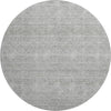 Dalyn Soft Essentials SE1 Silver Machine Washable Area Rug Round Main Image