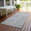 Dalyn Soft Essentials SE1 Silver Machine Washable Area Rug Runner Outdoor Lifestyle Image Feature