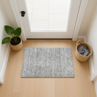 Dalyn Soft Essentials SE1 Silver Machine Washable Area Rug Scatter Lifestyle Image Feature