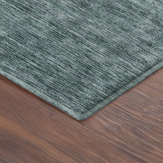 Dalyn Soft Essentials SE1 Teal Machine Washable Area Rug Corner Image