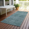 Dalyn Soft Essentials SE1 Teal Machine Washable Area Rug Runner Outdoor Lifestyle Image Feature