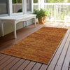 Dalyn Soft Essentials SE1 Terracotta Machine Washable Area Rug Runner Outdoor Lifestyle Image Feature