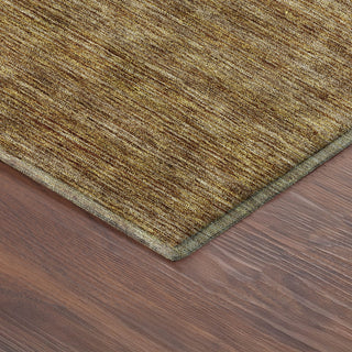Dalyn Soft Essentials SE1 Walnut Machine Washable Area Rug Corner Image