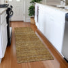 Dalyn Soft Essentials SE1 Walnut Machine Washable Area Rug Runner Lifestyle Image Feature