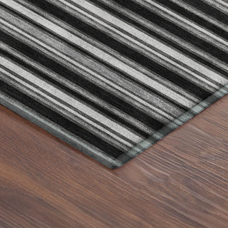 Dalyn Soft Essentials SE2 Black Machine Washable Area Rug Corner Image