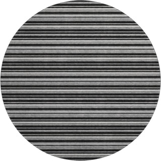 Dalyn Soft Essentials SE2 Black Machine Washable Area Rug Round Main Image