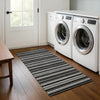 Dalyn Soft Essentials SE2 Black Machine Washable Area Rug Runner Lifestyle Image Feature