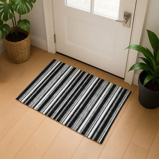 Dalyn Soft Essentials SE2 Black Machine Washable Area Rug Scatter Lifestyle Image Feature