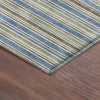 Dalyn Soft Essentials SE2 Blue Machine Washable Area Rug Corner Image