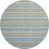 Dalyn Soft Essentials SE2 Blue Machine Washable Area Rug Round Main Image