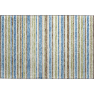 Dalyn Soft Essentials SE2 Blue Machine Washable Area Rug Scatter Main Image