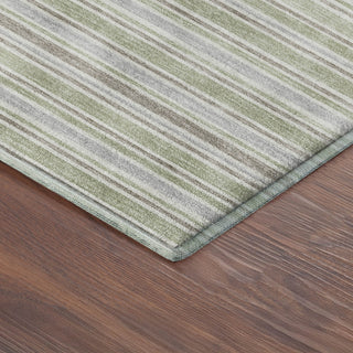 Dalyn Soft Essentials SE2 Celery Machine Washable Area Rug Corner Image