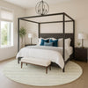 Dalyn Soft Essentials SE2 Celery Machine Washable Area Rug Round Lifestyle Image Feature