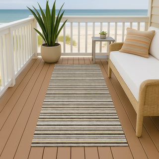Dalyn Soft Essentials SE2 Chocolate Machine Washable Area Rug Runner Outdoor Lifestyle Image Feature