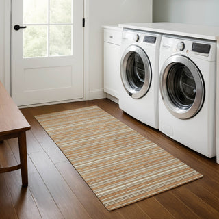 Dalyn Soft Essentials SE2 Copper Machine Washable Area Rug Runner Lifestyle Image Feature