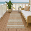 Dalyn Soft Essentials SE2 Copper Machine Washable Area Rug Runner Outdoor Lifestyle Image Feature