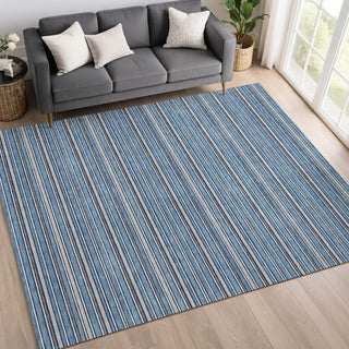 Dalyn Soft Essentials SE2 Denim Machine Washable Area Rug Lifestyle Image Feature