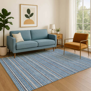Dalyn Soft Essentials SE2 Denim Machine Washable Area Rug Lifestyle Image Feature