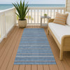 Dalyn Soft Essentials SE2 Denim Machine Washable Area Rug Runner Outdoor Lifestyle Image Feature