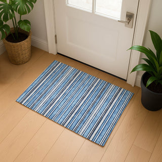 Dalyn Soft Essentials SE2 Denim Machine Washable Area Rug Scatter Lifestyle Image Feature