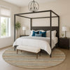Dalyn Soft Essentials SE2 Earth Machine Washable Area Rug Round Lifestyle Image Feature