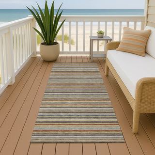 Dalyn Soft Essentials SE2 Earth Machine Washable Area Rug Runner Outdoor Lifestyle Image Feature